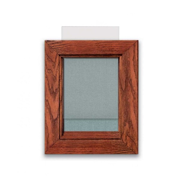 Indoor Enclosed Combo Board, 72"x36", Black Frame/Grey & Black